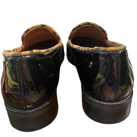 GIROTTI Italian Leather Custom Made Slip On Loafer Suede Leopard Tassel Classic - Picture 11 of 16